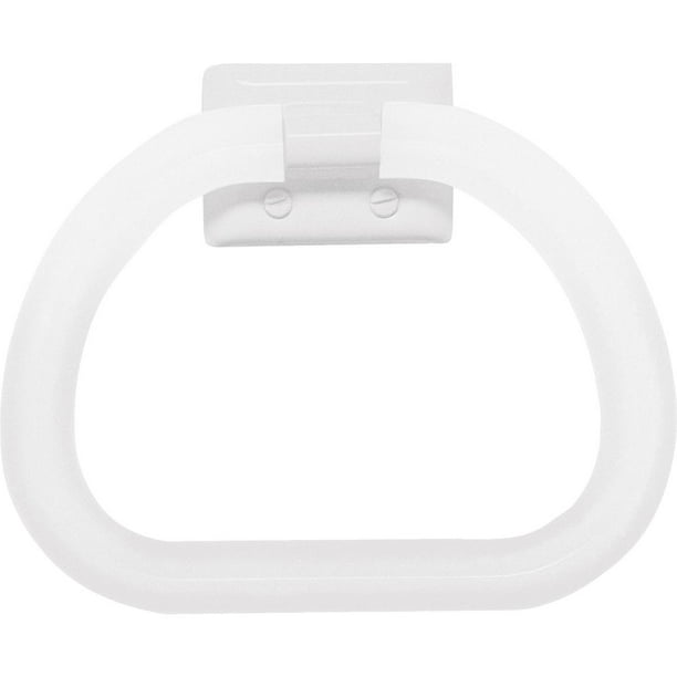 Decko White Plastic Towel Ring 48230