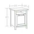thumbnail image 4 of Better Homes & Gardens Modern Farmhouse USB Nightstand, Rustic White Finish, 4 of 15