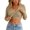 Khaki, variant on Build in Bra Sweater for Women Soft V Neck Long Sleeve Layer Shirts Casual Knit Ribbed Slim Fall Tops