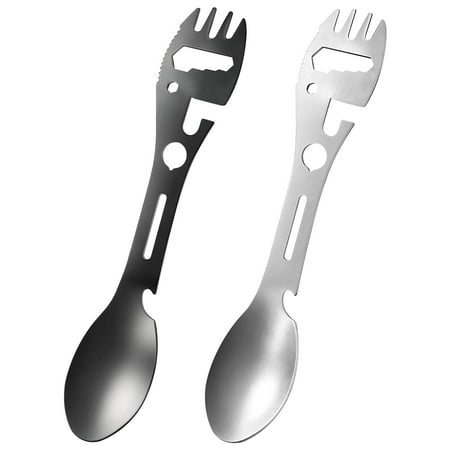 

Buodes Kitchen Decor Kitchen Utensils Multifunctional fork Spoon and Knife Essential Camping Outdoor Tableware Cookware Kitchen organization