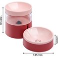 thumbnail image 3 of 1 Uds comederos y bebederos para gatos dispensador automático de tazones de agua antiderrames (rojo), 3 of 5