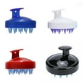 thumbnail image 3 of US 2 Pcs Silicone Scalp Massager Shampoo Brush Head Comb Bristle Hair Scrubber, 3 of 5