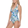 thumbnail image 3 of Tommy Hilfiger BLUE MULTI Printed Halter Tankini Swim Top, US X-Large, 3 of 4