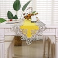 thumbnail image 3 of Écharpe de Commode Lacets Imitation Lin Décoratif Antidérapant Chemin de Table Fournitures de Fête, 3 of 8
