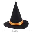 thumbnail image 3 of 2Pcs Mini Felt Witch Hats for Halloween, 2.7" Black Handmade Bottle Decor, DIY Craft Accessories, Reusable Tabletop Ornaments for Holiday Celebrations & Craft Projects, 3 of 7