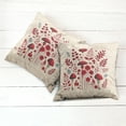 thumbnail image 6 of Ambesonne Rustic Throw Pillow Cover 2 Pack, Reddish Tone Wonder of Woods, 18", Ruby Champagne, 6 of 7