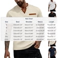 thumbnail image 3 of Men's Waffle Knit Henley T-Shirt Notch V Neck Short Sleeve Casual Summer Beach Top Color Block Breathable Shirt Regular Fit Lightweight Fashion Tee with Pocket, 3 of 9