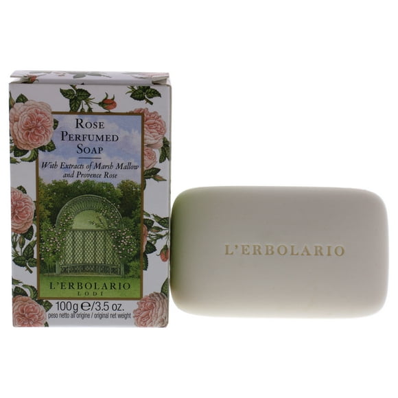 LErbolario Jabón Jabón en barra perfumado con rosas 3.5oz LErbolario LErbolario Jabón 3.5oz
