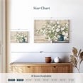 thumbnail image 4 of Elephant Stock White Bouquet Wall Art - Horizontal Canvas Wall Art - Living Room Wall Decor - Floral And Botanical Canvas - Pink And Beige Decor By Julia Purinton - 12" x 8", 4 of 8