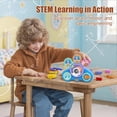 thumbnail image 4 of Juego de juguetes Fivoro STEM Gears para niños mayores de 3 años con 18 piezas, 4 of 7
