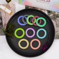 thumbnail image 4 of JessLab Spiral Hair Ties, Traceless Plastic Ponytail Holder, 10 Count, Assorted Colors, 4 of 7