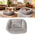 thumbnail image 2 of Donut Dog Cat Bed Cozy Cave for Improved Sleep - Self-Warming Calming Cuddler Burrow Bed, Soft Plush Pet Cushion for Small Medium Dogs & Cats, 2 of 6