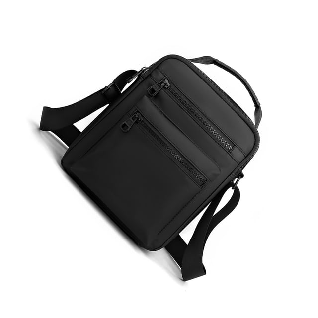 serony Sac à Bandoulière pour Hommes, Sac à Bandoulière Simple, Sac de Mode Décontracté avec Sangle Réglable, Noir