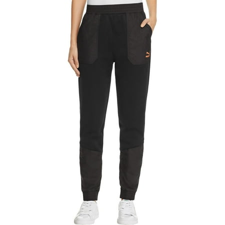 Puma Womens Two Tone Elastic Athletic Pants