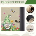 thumbnail image 5 of Welcome Spring Door Mat, Non Slip Funny Gnomes Entrance Mats Spring Summer Floral Butterfly, 30 x 17 Inch Rubber Kitchen Doormat for Holiday Seasonal Farmhouse Decoration, 5 of 6