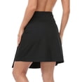 thumbnail image 6 of HDE Women's & Women's Plus Reversible Wrap Skirt Swim Coverup Black XL-XXL, 6 of 6