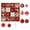 B, variant on 16Pcs Christmas Balls Ornaments for Xmas Tree, Delicate Christmas Decoration Baubles Craft Set Shatterproof Plastic Christmas Ornaments Balls kit for New Year Holiday Wedding Party