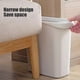 thumbnail image 5 of Cubo de basura, bote de basura de 12,9 l para el hogar, bote de basura para grietas, cocina, sala de estar, grieta estrecha, tubo de plástico, baño, inodoro rectangular descubierto, papelera, bote de, 5 of 6