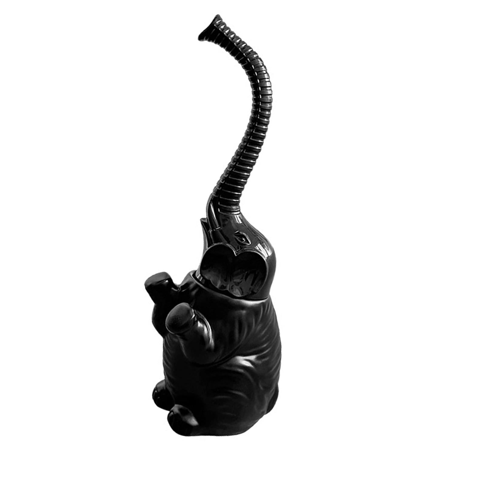 Elephant Toilet Brush Bowl Holder Resin Compact Space Saving for Bathroom Sink Bathtub Hotel Restroom
