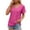 Hot Pink T-Shirts for Women, variant on Olyvenn 2025 Womens Tops V Neck Eyelet T Shirts Dressy Casual Summer Shirts Fashion Loose Blouses Lightweight Cute Tunic Tees Hot Pink 12