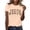 Beige, variant on Casual Shirts for Womens Short Sleeve Fashion Crew Neck Inspirational Print Beach Vacation Essentials,Hot Pink,2XL