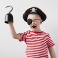 thumbnail image 3 of Impresión Cráneo Niños/Adultos Sombrero Pirata Cosplay Gorra De Disfraz De Halloween Fiesta Rendimiento Capitán PropsPrint Adulto C, 3 of 4