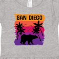 thumbnail image 4 of Inktastic San Diego California Sunset Girls Baby Dress, 4 of 5