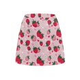 thumbnail image 5 of Garronmavis Strawberry Golf Skirts for Women Tennis Skirt with Pocket Flower High Waisted Running Casual Athletic Skorts Built-in Shorts, Pink, Size L, 5 of 6