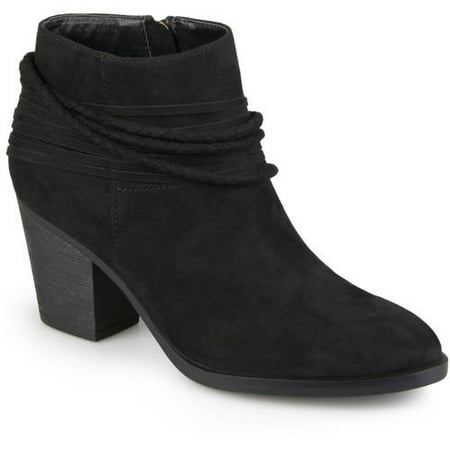 Brinley Co. - Women's High Heeled Strappy Chunky Heel Ankle Booties ...