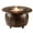 Brown, variant on Aluminum 44-in Round Propane Fire Table with Beads, Covers and Lid