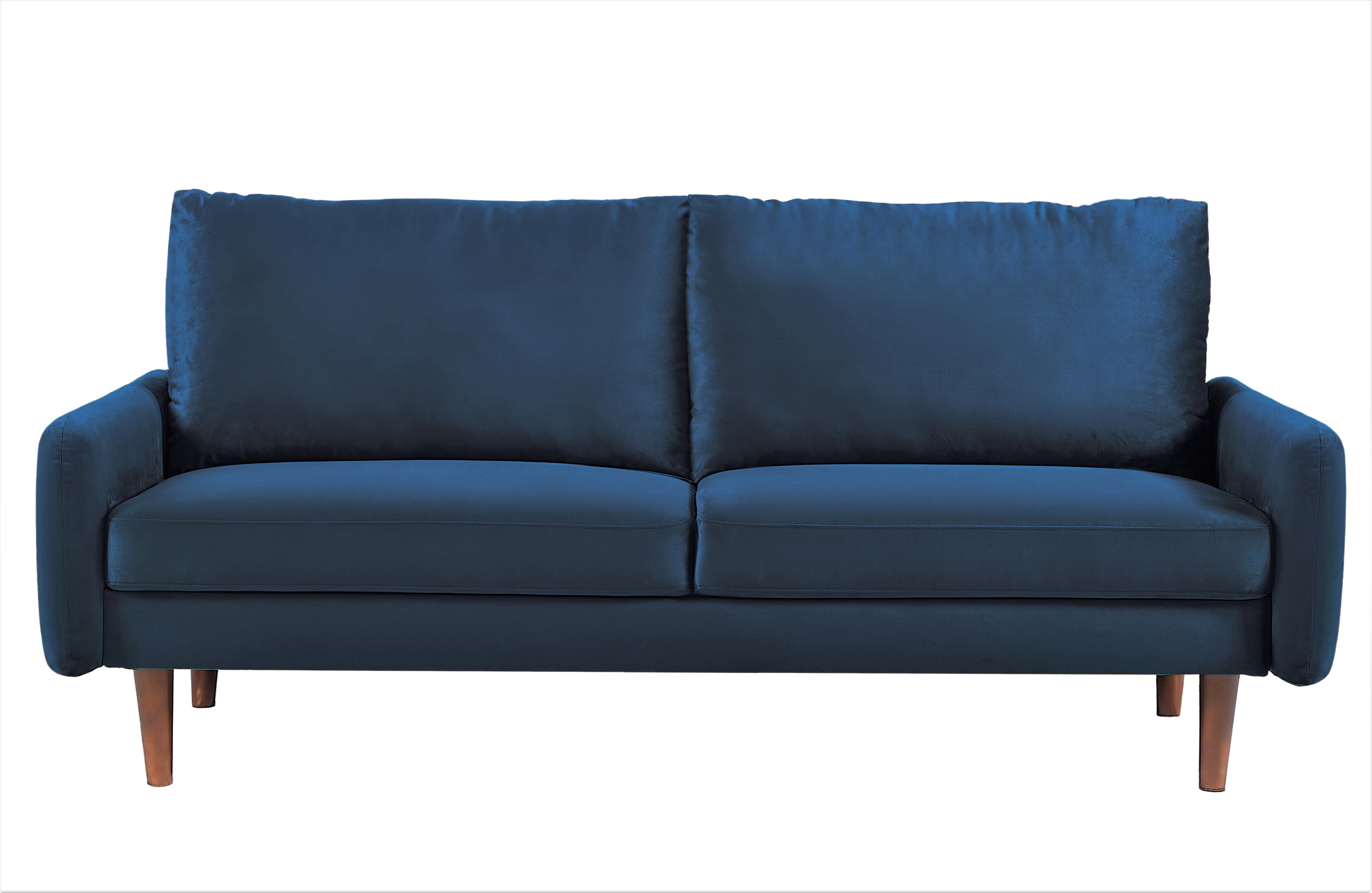 Uspridefurniture Maryellen Velvet 2PC Living Room Sets, Sofa Loveseat, Dark Blue