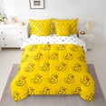 thumbnail image 2 of Manfei Cute Duck 7-Piece Twin Bedding Sets,Cartoon Animal Bedding Comforter Set,Orange Black Sheet Sets For Boys Girls,Ultra Soft Home Decor Reversible, 2 of 8