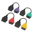 thumbnail image 4 of Car Diagnostic Cable, Wear Resistant 4pcs OBD2 Scanner Adapter Cable ABS  For ECU Tool, 4 of 8