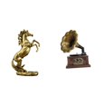 thumbnail image 1 of Escultura De Caballo Vintage Hecha A Mano, Decoración De Mesa Retro Para Hoteles, Estanterías, Chimeneas, Regalo De Inauguración De La Casa, Adorno De Resina, Ligero, Coleccionable., 1 of 8