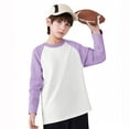 thumbnail image 6 of OGLCCG Kids Girls Long Sleeve Tunic Shirts Casual Crewneck Color Block Pullover Tee Loose Fit Lightweight Fall Blouses Tops 2-13 Years, 6 of 7
