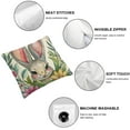 thumbnail image 4 of Nawypu Happy Easter Eggs Bunny Decorative Throw Pillow Cover  Religious Rejoice Rabbits Carrot Flower Blessings Outdoor Pillowcase, He is Risen Cross Floral Cushion Case Home Decor&nbsp;2pc, 4 of 6