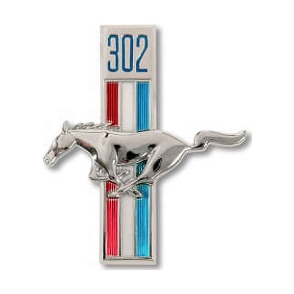 Scott Drake C8ZZ-16229-A 302 Running Horse Fender Emblems LH