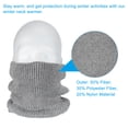 thumbnail image 3 of Unique Bargains Winter Neck Warmer, Men Neck Gaiter, Light Gray, 3 of 7