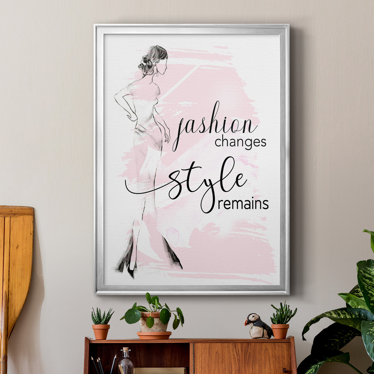 Fashion Changes Style Remains Premium Framed Print - Ready to Hang