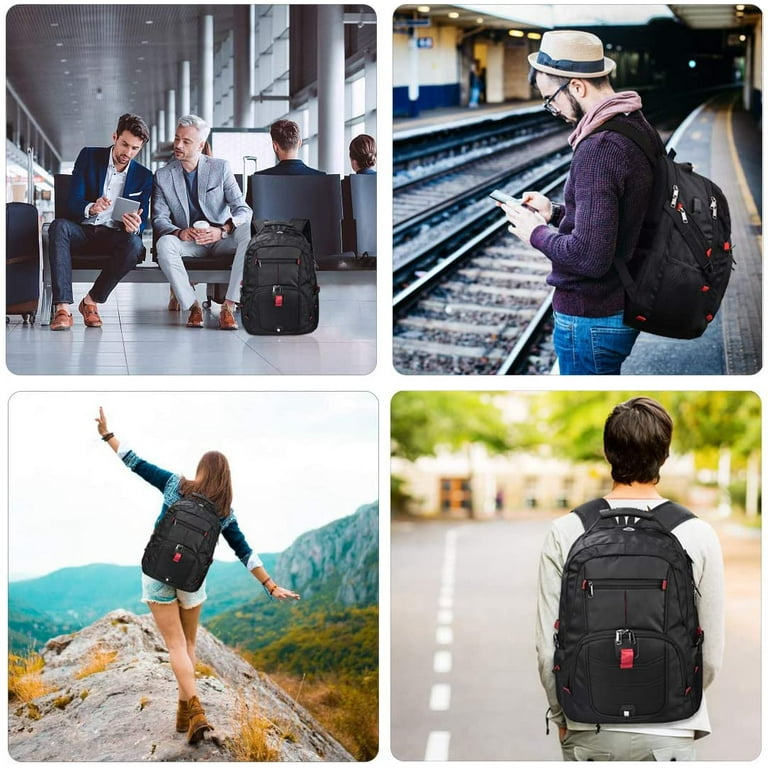 Laptop Backpack 17 Inch Waterproof Extra Large TSA Travel Backpack