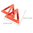 thumbnail image 2 of TABLZONE 3 Pcs Triangles Réfléchissants pour Conducteurs en Urgences 10.1*10.1*8.9 Po, 2 of 8