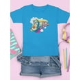 thumbnail image 3 of Kids On A Rainbow Train T-Shirt Juniors -Image by Shutterstock,  x-Large, 3 of 4
