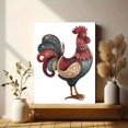 thumbnail image 6 of Vintage Rooster Metal Style Canvas Print, Farmhouse Decor for Living Room, Kitchen, Outdoor, Garden, Patio, 6 of 8