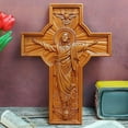 thumbnail image 2 of Jesus Cross Wall Cross Handmade Wooden Cross Home Wall Decor, 2 of 5
