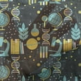 thumbnail image 3 of Science Pattern Tulle Curtains with Rod Pocket, Science Themed Biology Chemistry and Physics Protons Neutrons, Sheer Drape for Wedding Party 2 Panels, 7 Sizes, Turquoise Yellow Black, by Ambesonne, 3 of 3