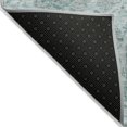 thumbnail image 3 of HomeRoots 603796 10 x 14 ft. Teal Blue & Gray Damask Washable Indoor & Outdoor Traditional Rectangle Area Rug, 3 of 5