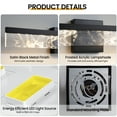 thumbnail image 3 of KAISITE Modern Black Bathroom Light Fixtures 24 inch Dimmable Metal Wall Sconce  over Mirror LED Vanity Light  for Restroom Mirror 3000K Warm White Light, 3 of 8