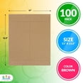 thumbnail image 2 of Kraft Brown Rigid Mailers, Self Seal Cardboard Envelopes, 100 Count, 11 x 13.5 in, 2 of 8