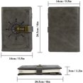 thumbnail image 2 of Leather Combination Lock Journal, Creative Stationery, 2 of 5