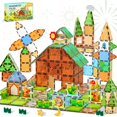thumbnail image 1 of Juego de construcción magnético TikTiles de 80 piezas STEM, 1 of 8